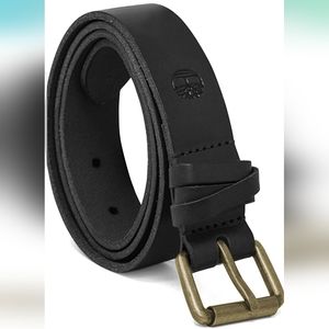 Timberland 30MM Criss Cross Black Leather Belt (XL)